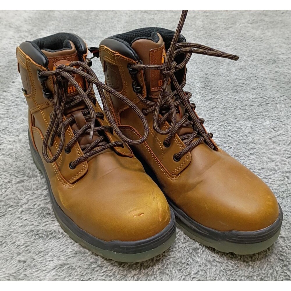 New BRAHMA STEEL TOE Work Boots Mens Sz 7.5 Combustion 6" MNBR22EZ001